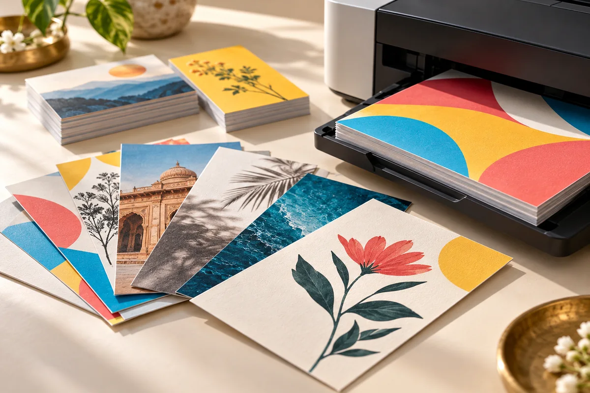 Short-run digital print samples with crisp colour and detail
