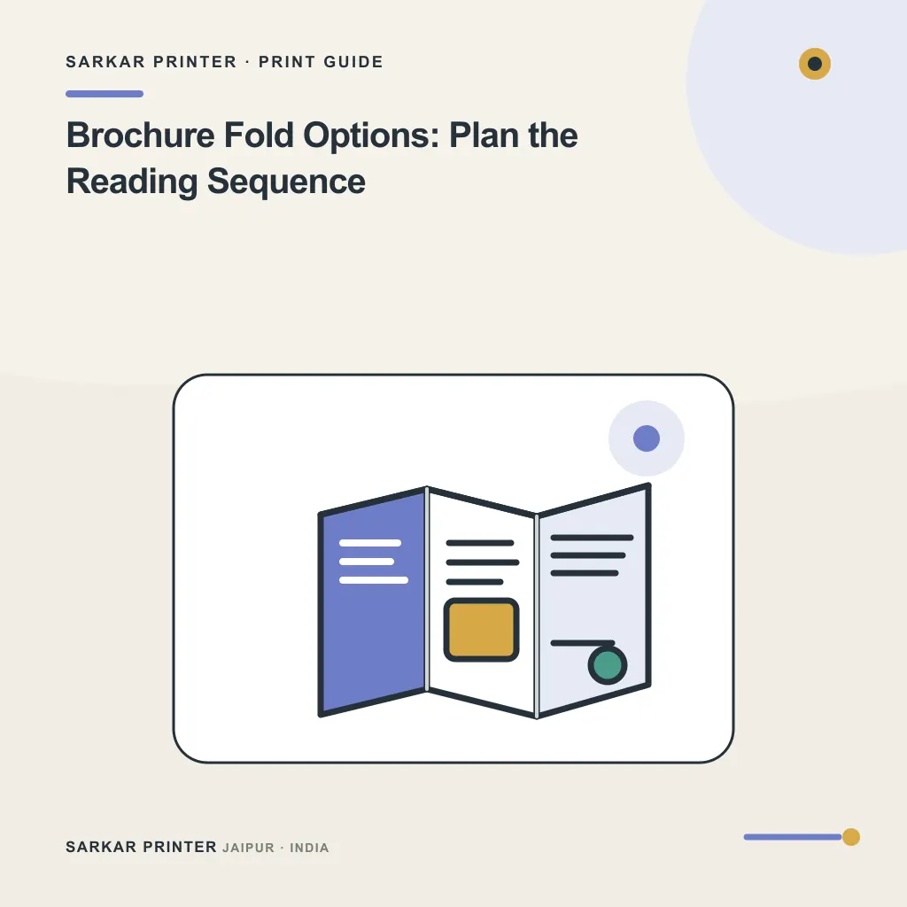 Illustrated cover for Brochure Fold Options: Plan the Reading Sequence