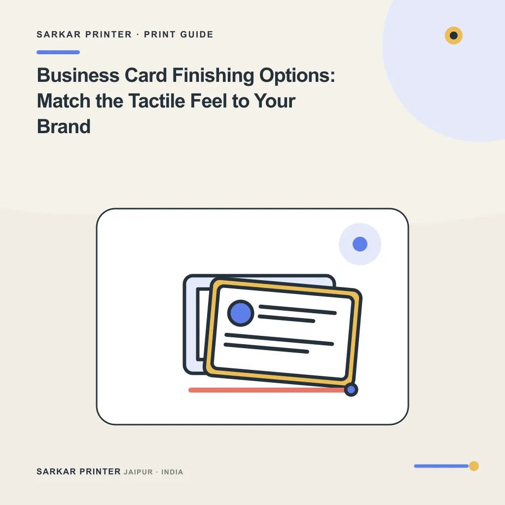 Illustrated cover for Business Card Finishing Options: Match the Tactile Feel to Your Brand
