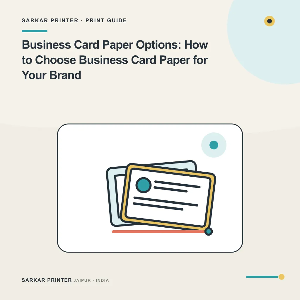 Illustrated cover for Business Card Paper Options: How to Choose Business Card Paper for Your Brand