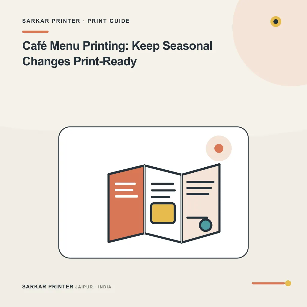 Illustrated cover for Café Menu Printing: Keep Seasonal Changes Print-Ready