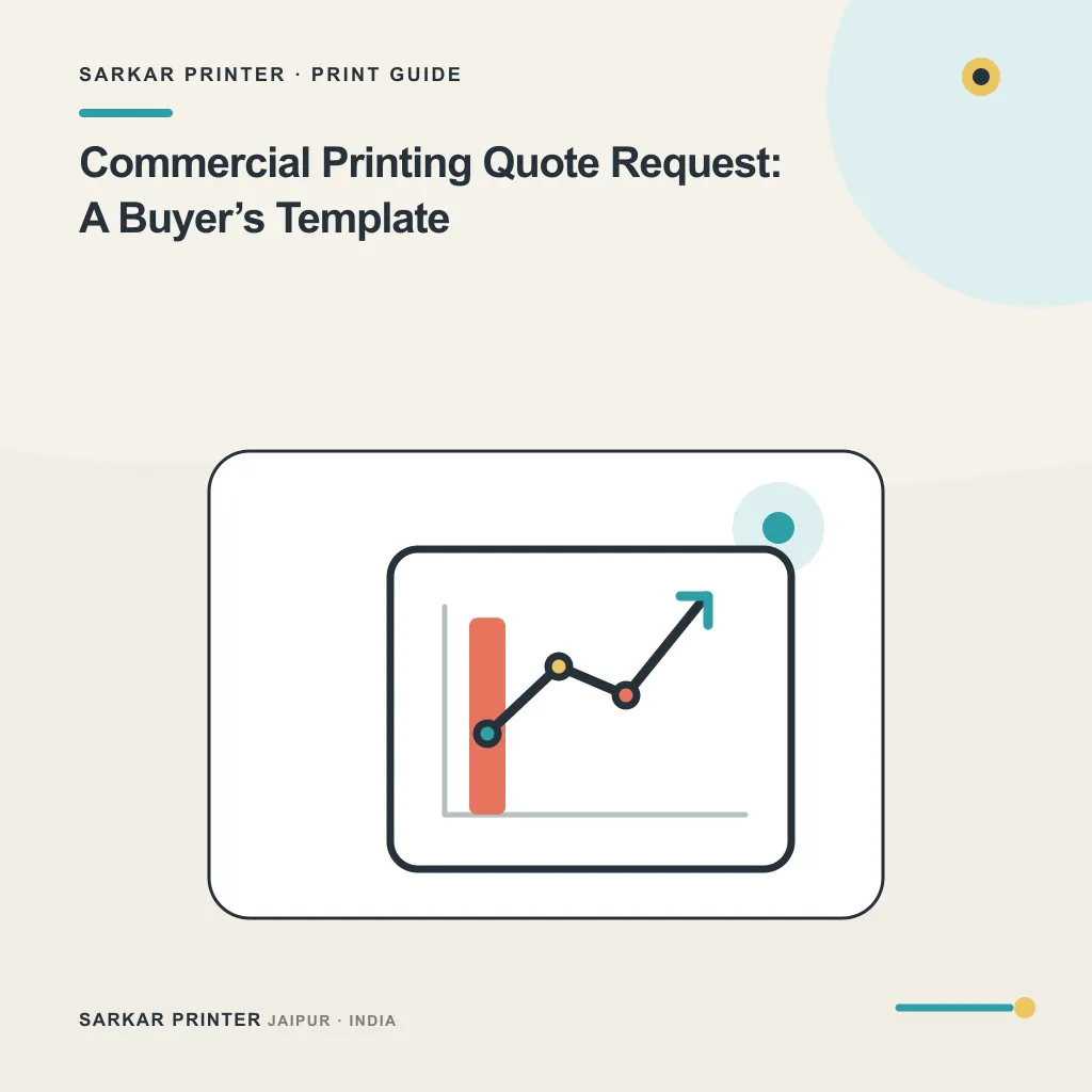 Illustrated cover for Commercial Printing Quote Request: A Buyer’s Template