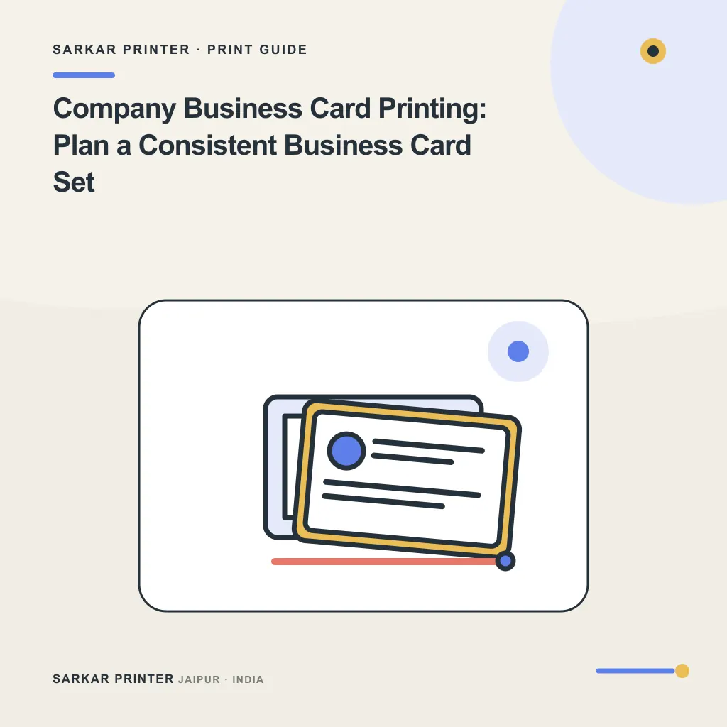 Illustrated cover for Company Business Card Printing: Plan a Consistent Business Card Set