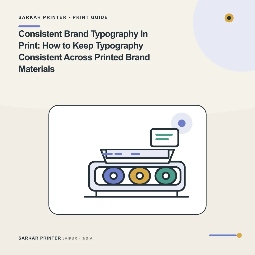 Illustrated cover for Consistent Brand Typography In Print: How to Keep Typography Consistent Across Printed Brand Materials