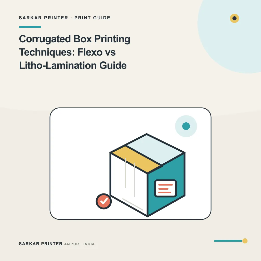 Concept visual for Corrugated Box Printing Techniques: Flexo vs Litho-Lamination Guide