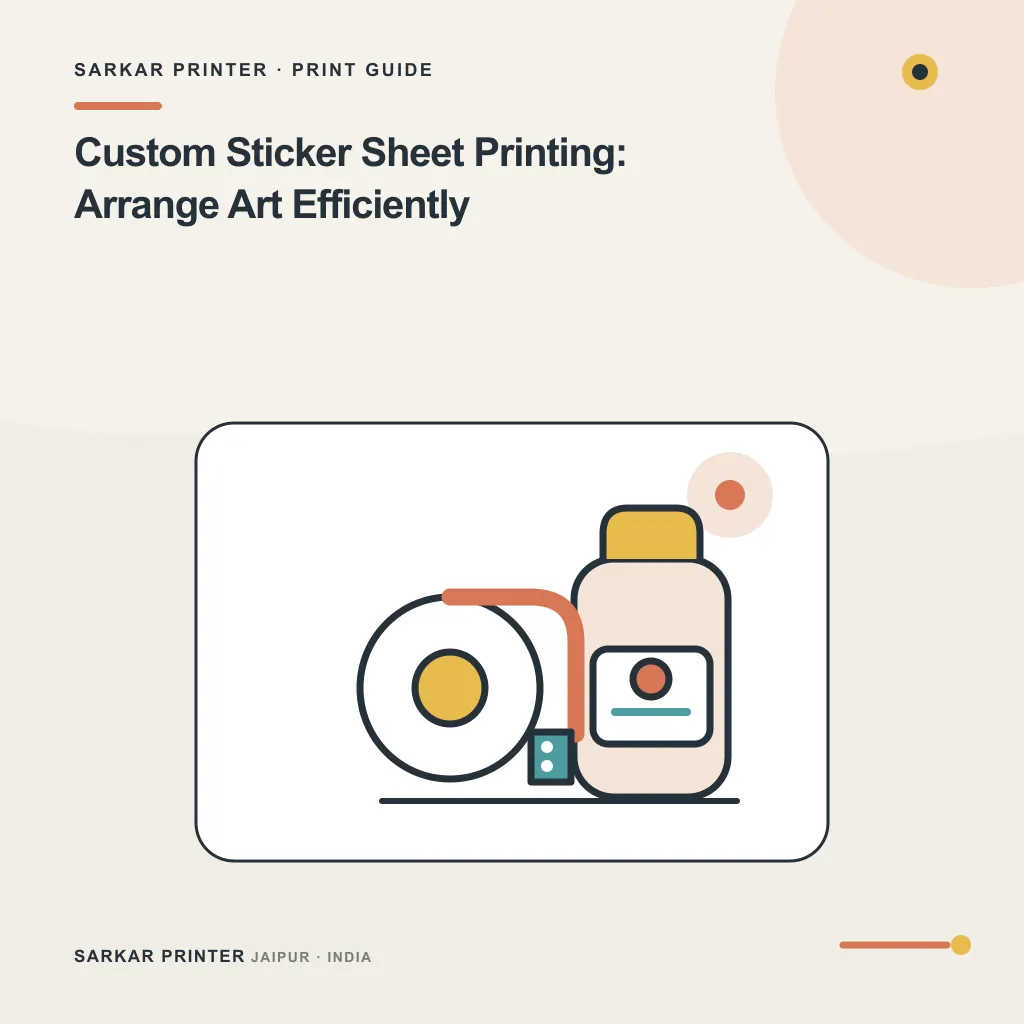 Illustrated cover for Custom Sticker Sheet Printing: Arrange Art Efficiently