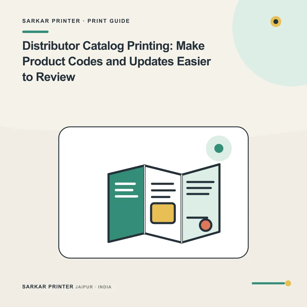Illustrated cover for Distributor Catalog Printing: Make Product Codes and Updates Easier to Review