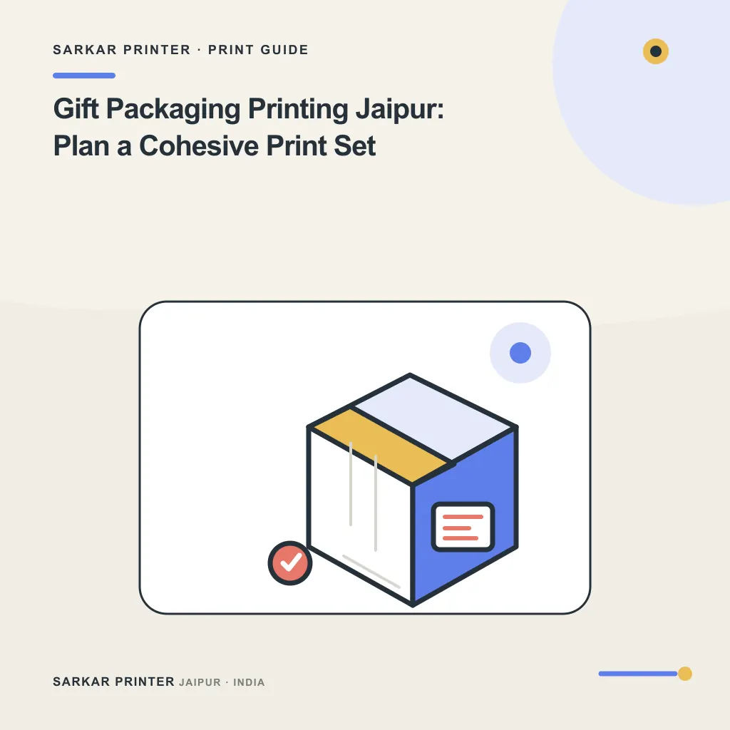 Illustrated cover for Gift Packaging Printing Jaipur: Plan a Cohesive Print Set