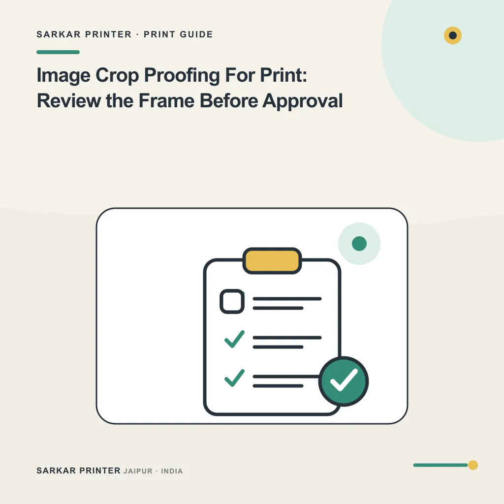 Illustrated cover for Image Crop Proofing For Print: Review the Frame Before Approval