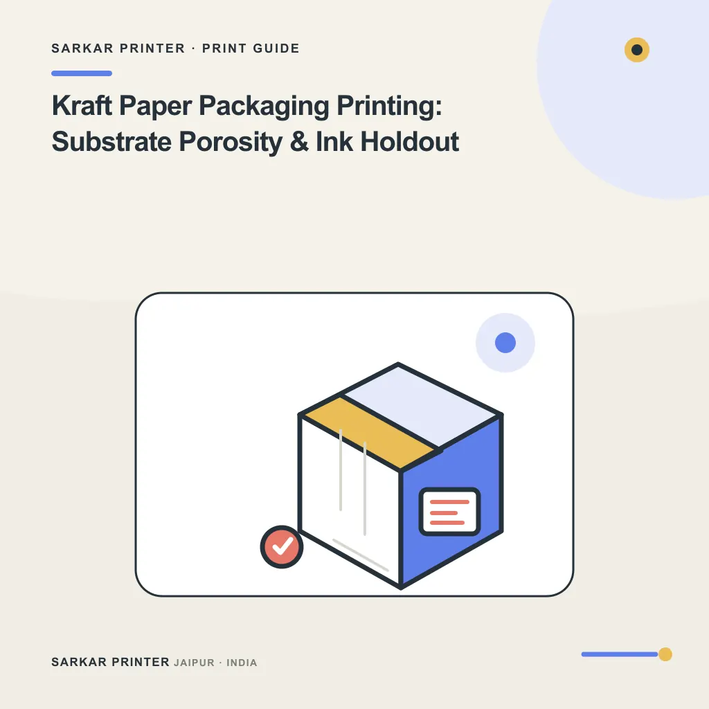 Concept visual for Kraft Paper Packaging Printing: Substrate Porosity & Ink Holdout