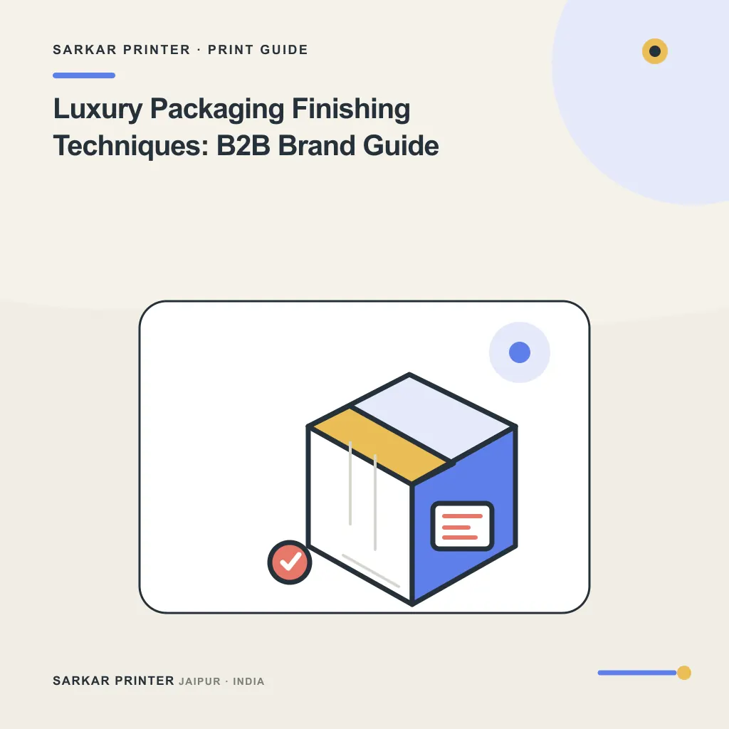Concept visual for Luxury Packaging Finishing Techniques: B2B Brand Guide