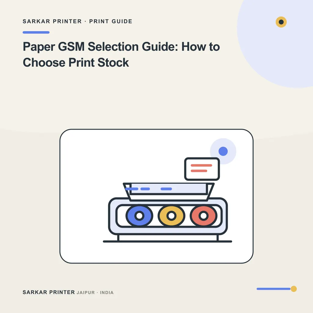 Concept visual for Paper GSM Selection Guide: How to Choose Print Stock
