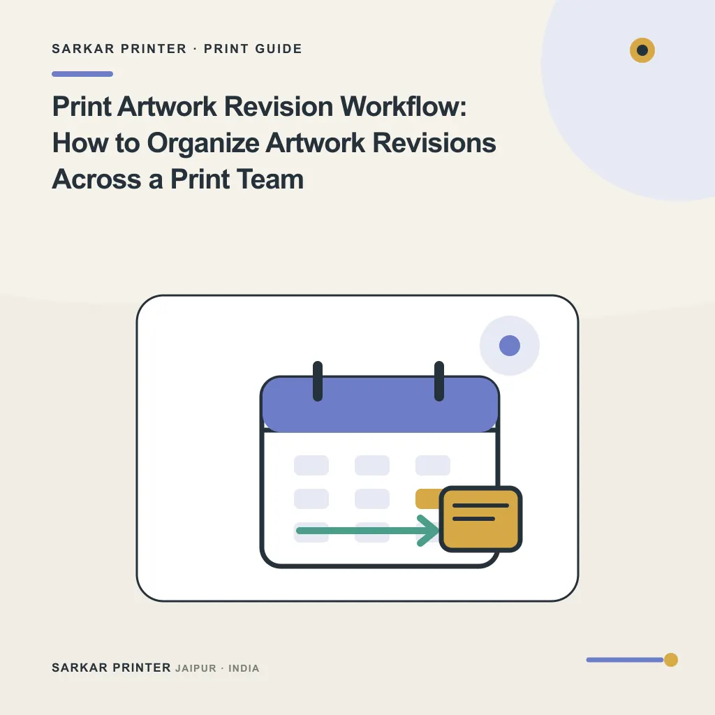 Illustrated cover for Print Artwork Revision Workflow: How to Organize Artwork Revisions Across a Print Team