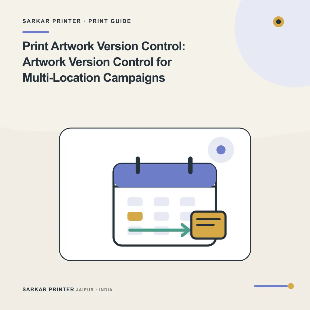Illustrated cover for Print Artwork Version Control: Artwork Version Control for Multi-Location Campaigns