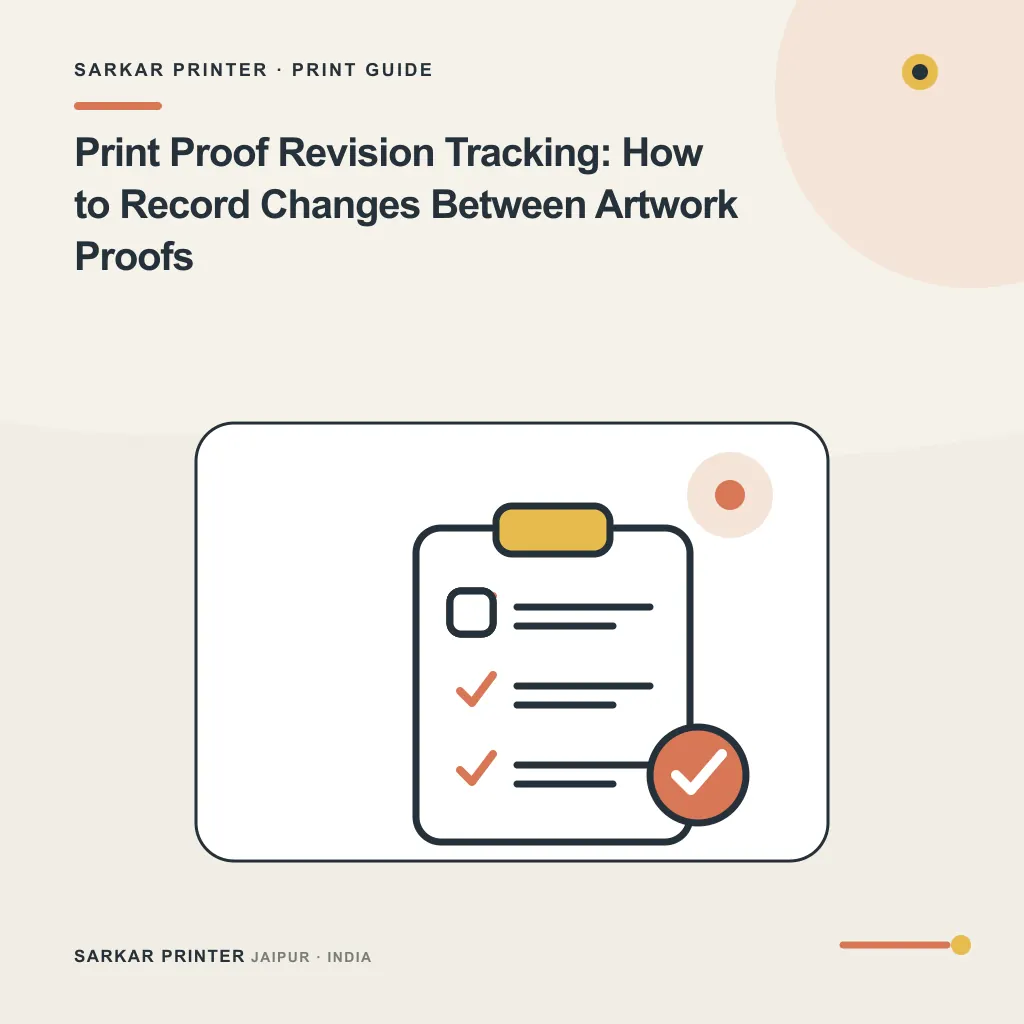 Illustrated cover for Print Proof Revision Tracking: How to Record Changes Between Artwork Proofs