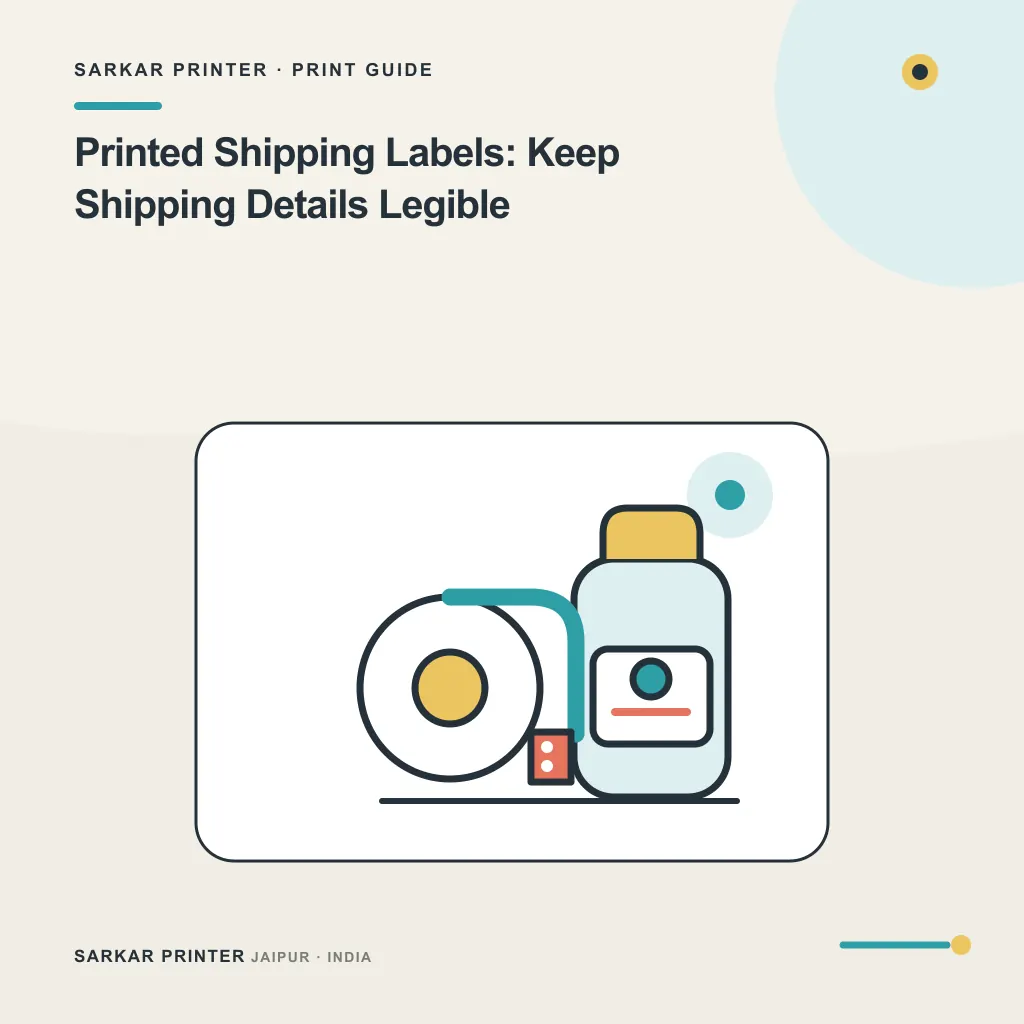 Illustrated cover for Printed Shipping Labels: Keep Shipping Details Legible