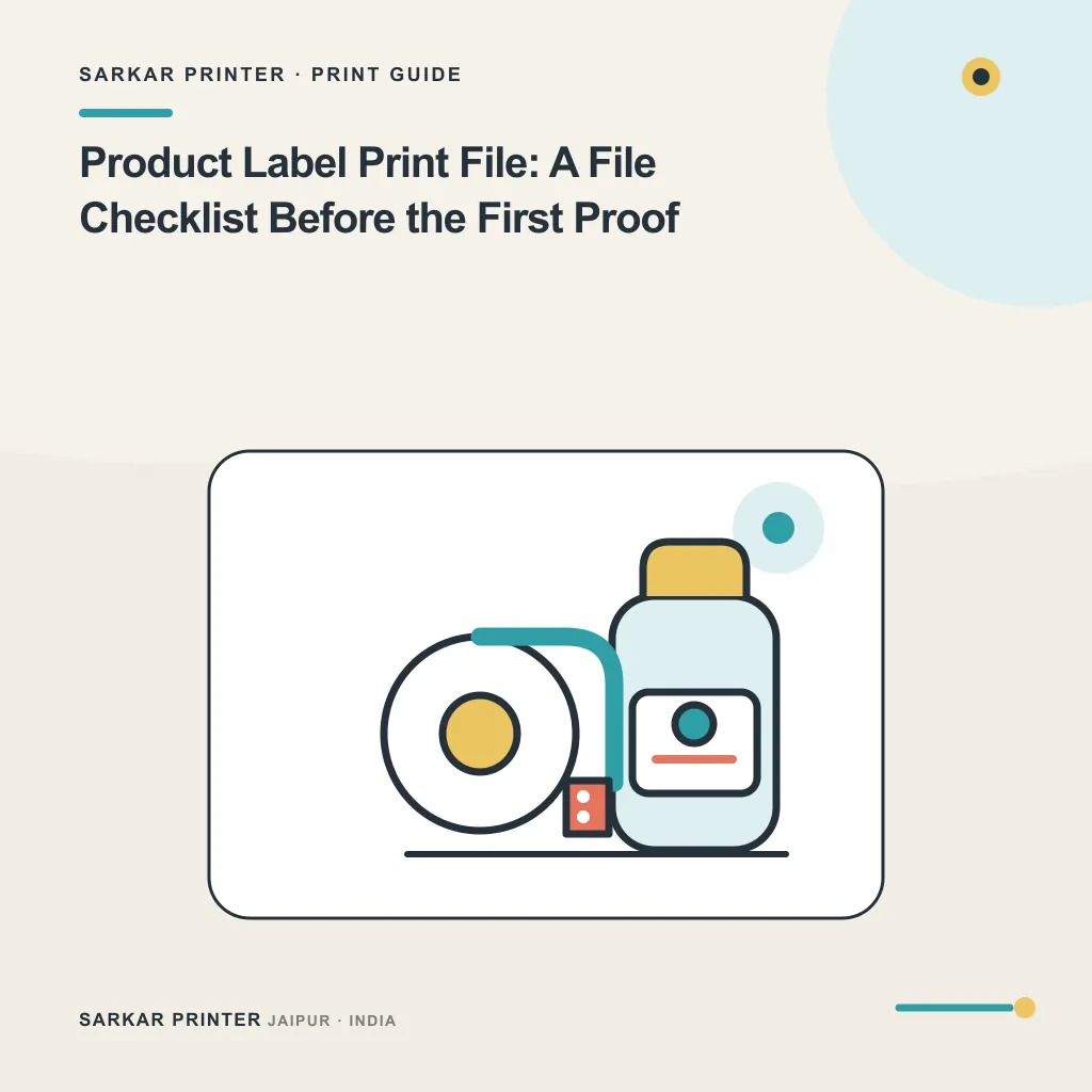 Illustrated cover for Product Label Print File: A File Checklist Before the First Proof