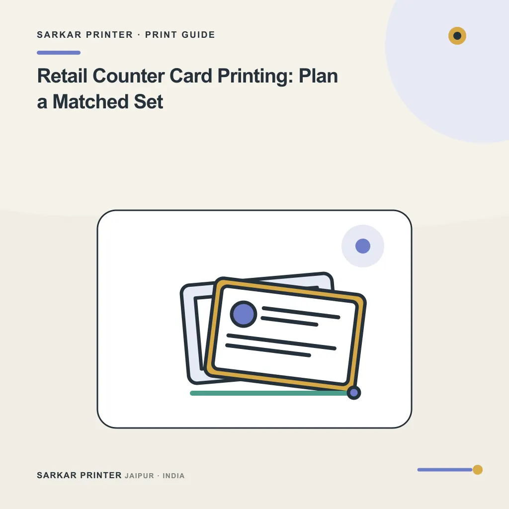 Illustrated cover for Retail Counter Card Printing: Plan a Matched Set