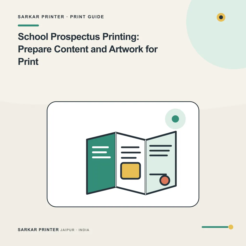 Illustrated cover for School Prospectus Printing: Prepare Content and Artwork for Print