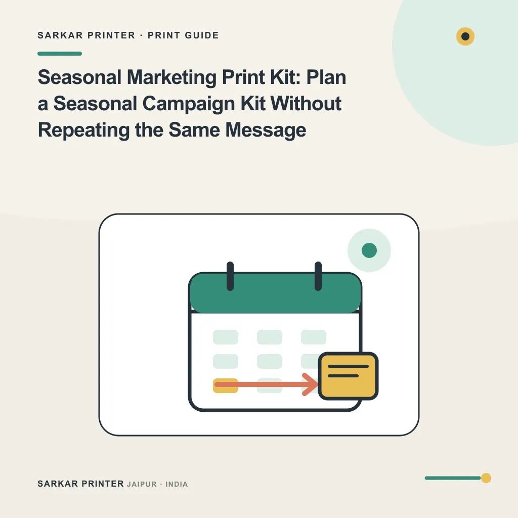 Illustrated cover for Seasonal Marketing Print Kit: Plan a Seasonal Campaign Kit Without Repeating the Same Message