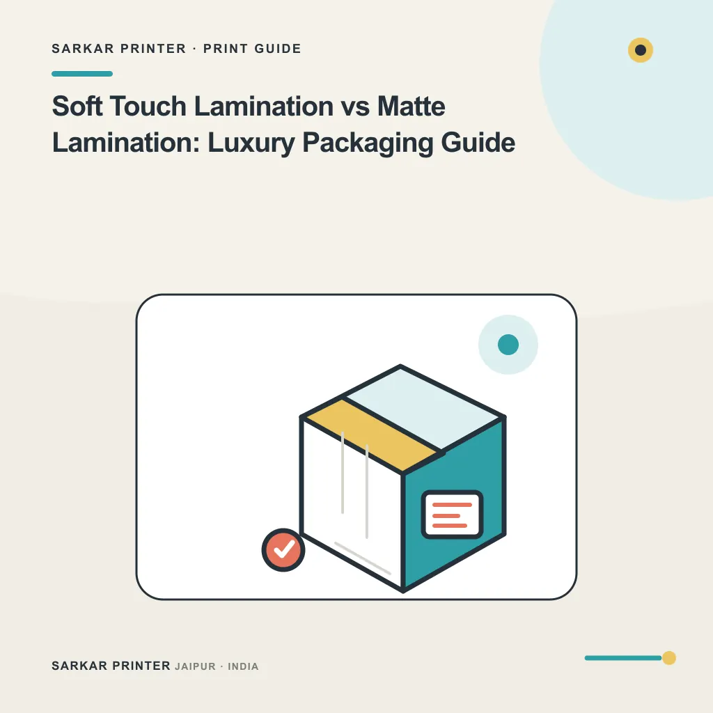 Concept visual for Soft Touch Lamination vs Matte Lamination: Luxury Packaging Guide